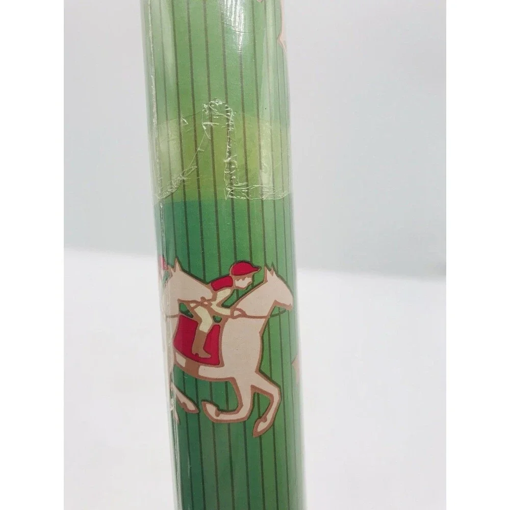 NEW Old Stock Vintage Sealed Horse and Jockey Roll of Wrapping Paper NWOT 30